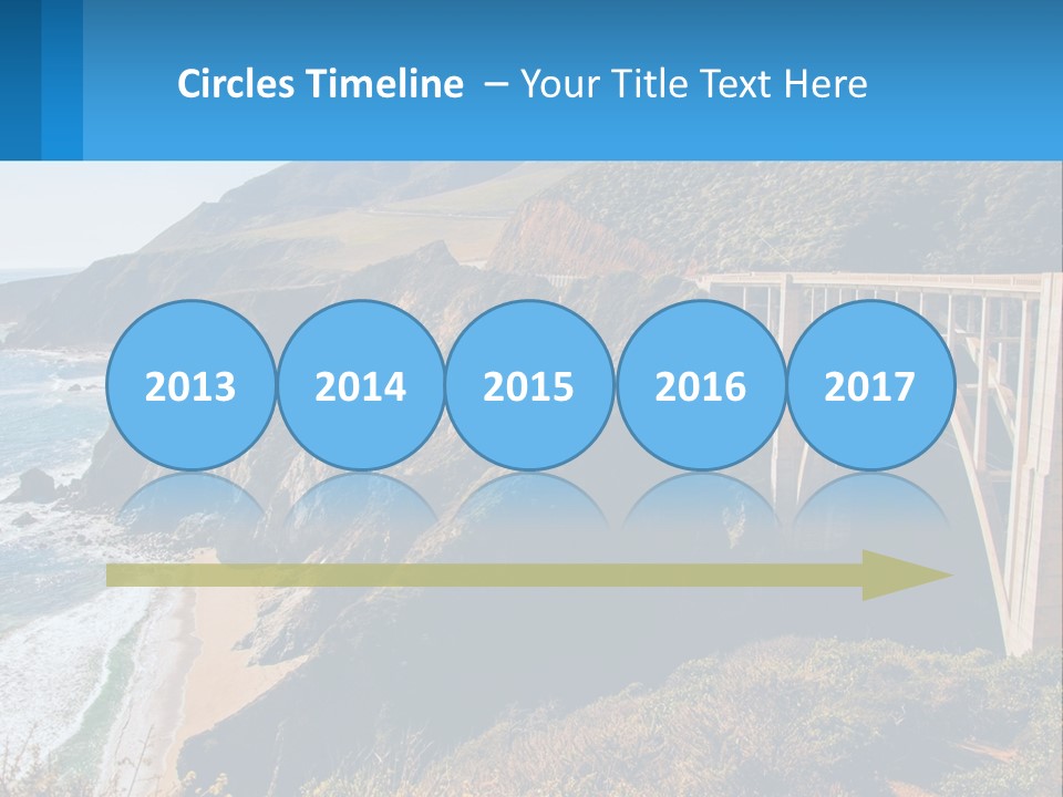 A Bridge Over A Body Of Water With Mountains In The Background PowerPoint Template