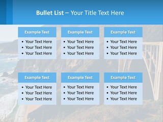 A Bridge Over A Body Of Water With Mountains In The Background PowerPoint Template