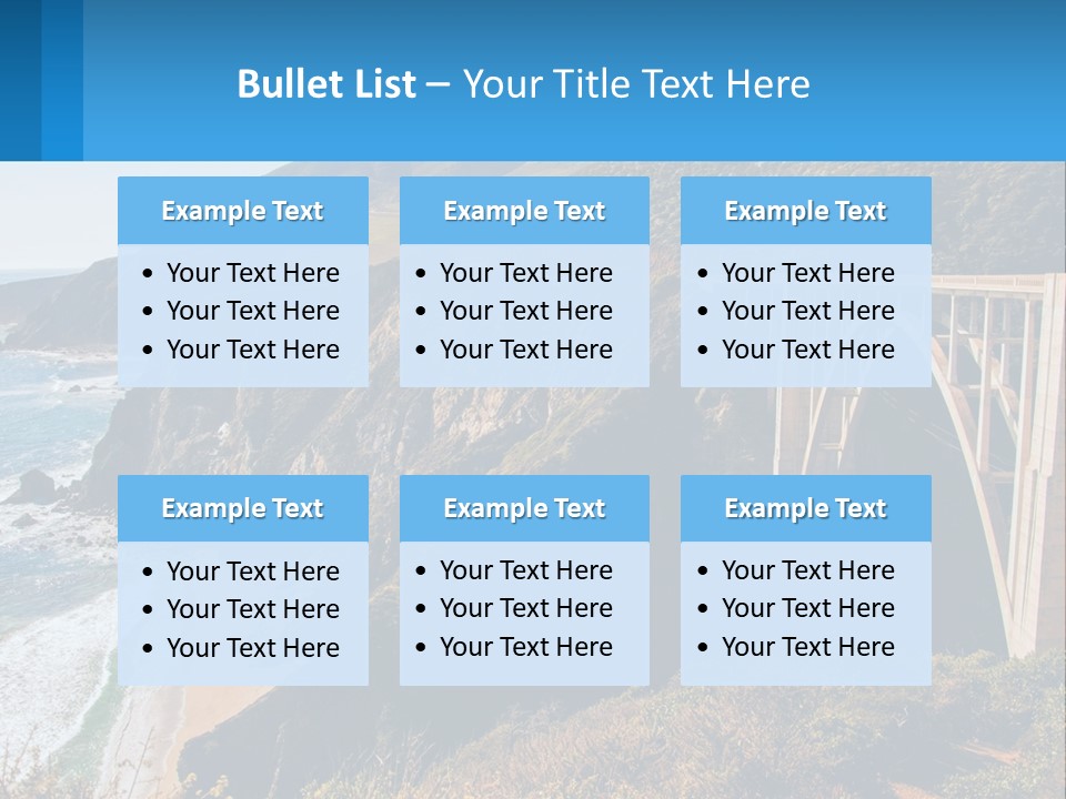 A Bridge Over A Body Of Water With Mountains In The Background PowerPoint Template