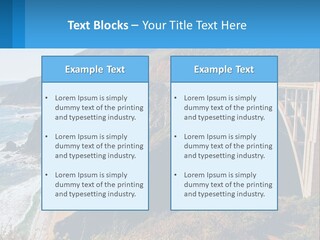 A Bridge Over A Body Of Water With Mountains In The Background PowerPoint Template