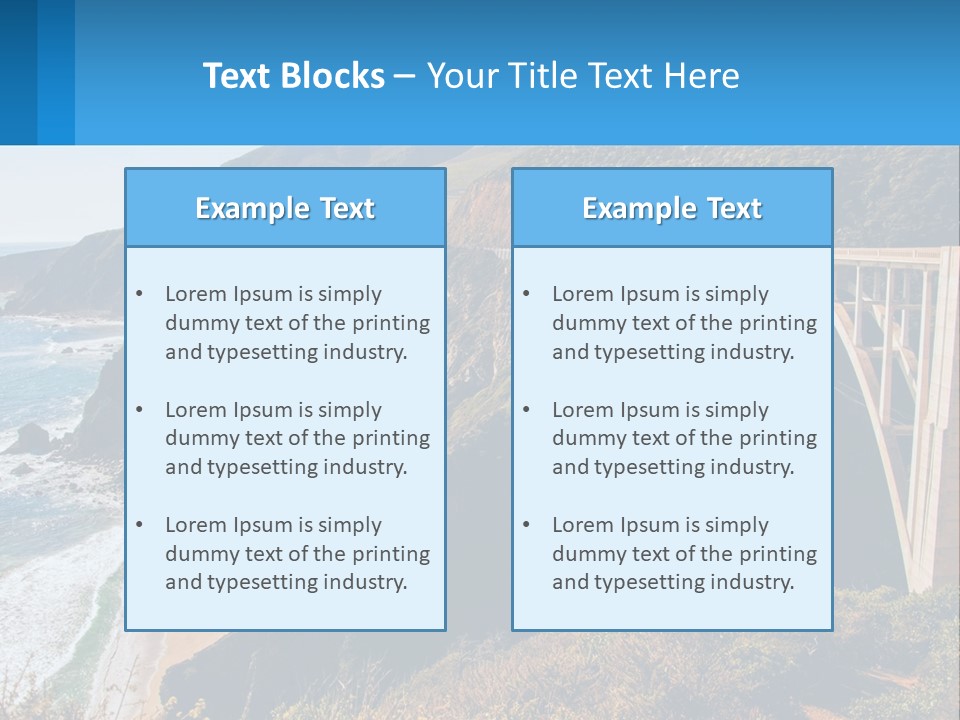 A Bridge Over A Body Of Water With Mountains In The Background PowerPoint Template