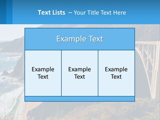 A Bridge Over A Body Of Water With Mountains In The Background PowerPoint Template