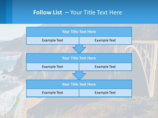 A Bridge Over A Body Of Water With Mountains In The Background PowerPoint Template