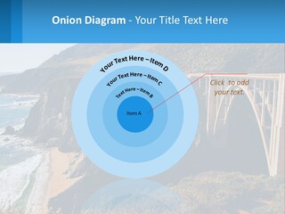 A Bridge Over A Body Of Water With Mountains In The Background PowerPoint Template