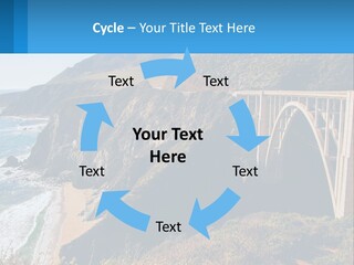 A Bridge Over A Body Of Water With Mountains In The Background PowerPoint Template