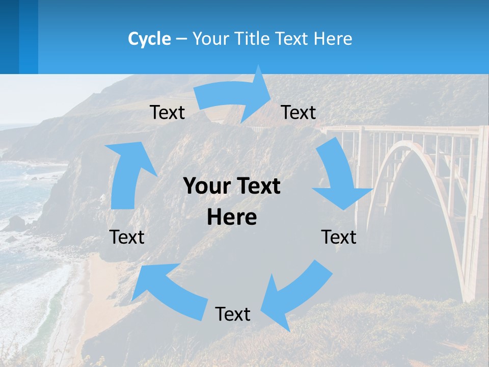 A Bridge Over A Body Of Water With Mountains In The Background PowerPoint Template