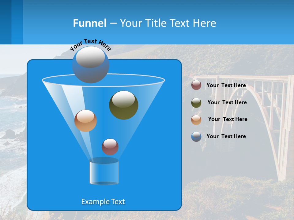 A Bridge Over A Body Of Water With Mountains In The Background PowerPoint Template