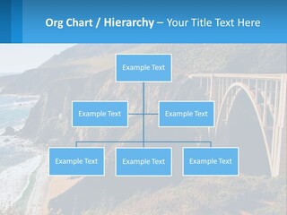 A Bridge Over A Body Of Water With Mountains In The Background PowerPoint Template