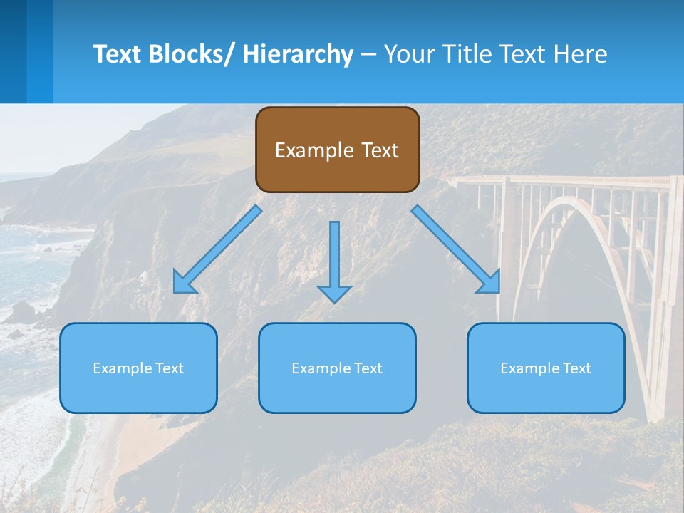 A Bridge Over A Body Of Water With Mountains In The Background PowerPoint Template