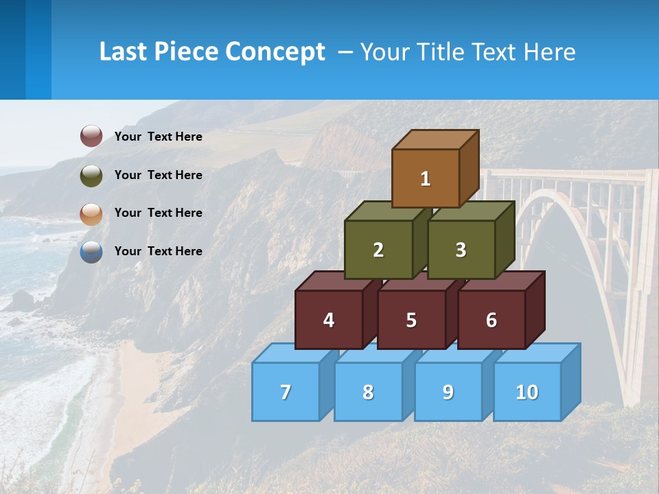 A Bridge Over A Body Of Water With Mountains In The Background PowerPoint Template