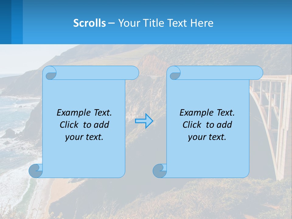 A Bridge Over A Body Of Water With Mountains In The Background PowerPoint Template