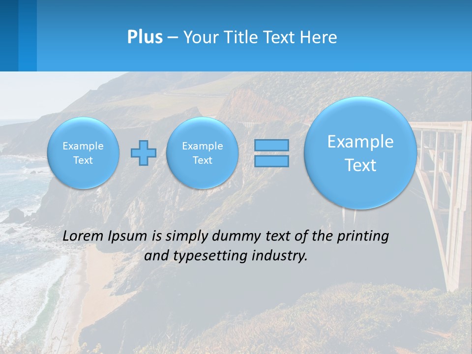 A Bridge Over A Body Of Water With Mountains In The Background PowerPoint Template