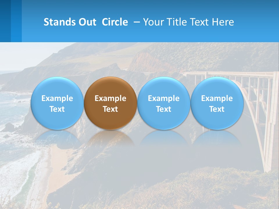 A Bridge Over A Body Of Water With Mountains In The Background PowerPoint Template