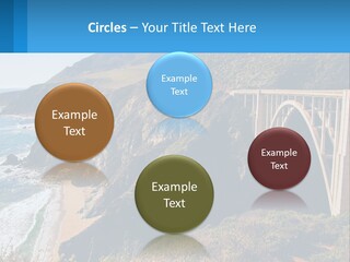 A Bridge Over A Body Of Water With Mountains In The Background PowerPoint Template