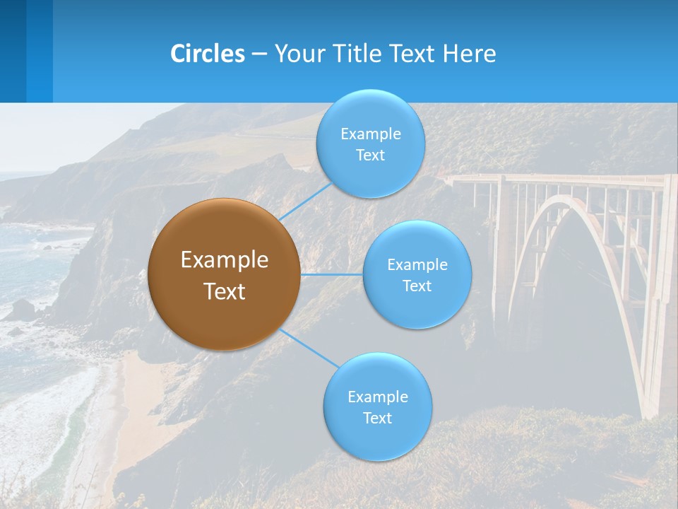 A Bridge Over A Body Of Water With Mountains In The Background PowerPoint Template