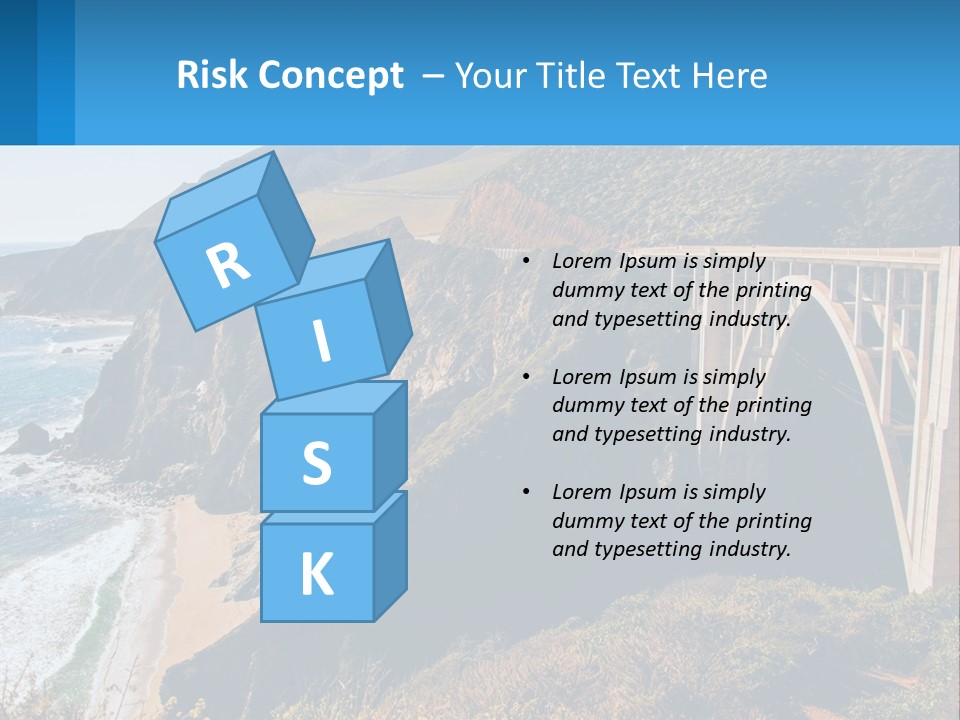 A Bridge Over A Body Of Water With Mountains In The Background PowerPoint Template