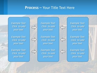A Bridge Over A Body Of Water With Mountains In The Background PowerPoint Template