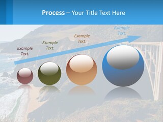 A Bridge Over A Body Of Water With Mountains In The Background PowerPoint Template