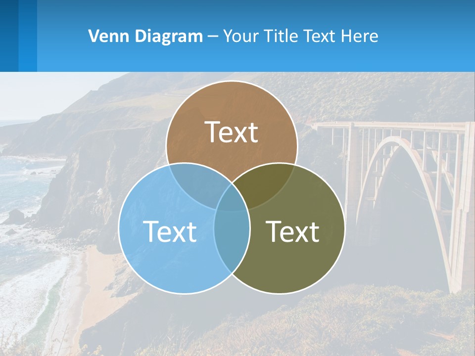 A Bridge Over A Body Of Water With Mountains In The Background PowerPoint Template