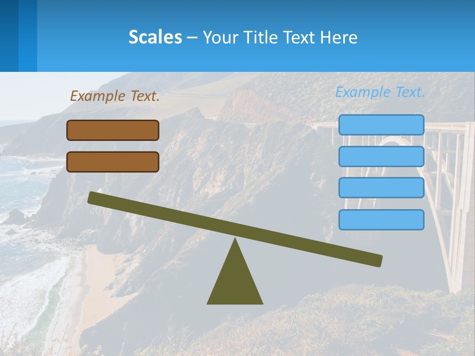 A Bridge Over A Body Of Water With Mountains In The Background PowerPoint Template