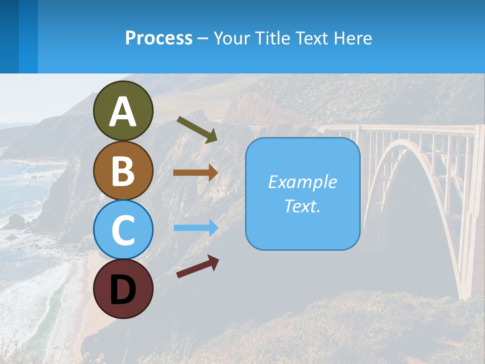 A Bridge Over A Body Of Water With Mountains In The Background PowerPoint Template