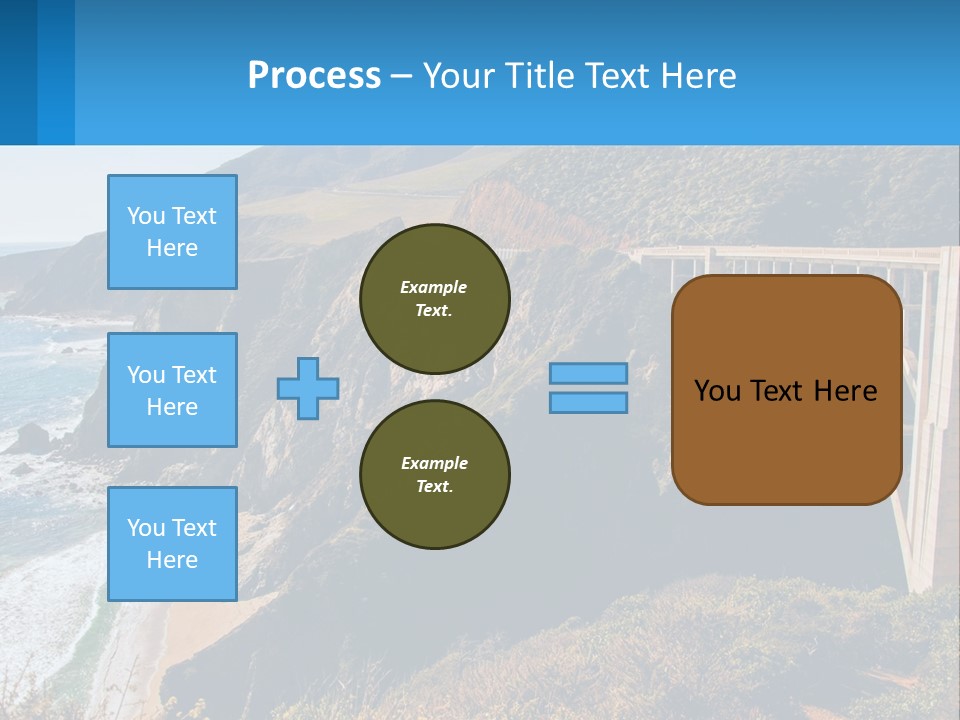 A Bridge Over A Body Of Water With Mountains In The Background PowerPoint Template