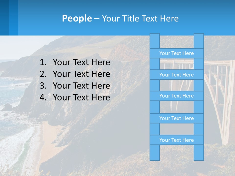 A Bridge Over A Body Of Water With Mountains In The Background PowerPoint Template