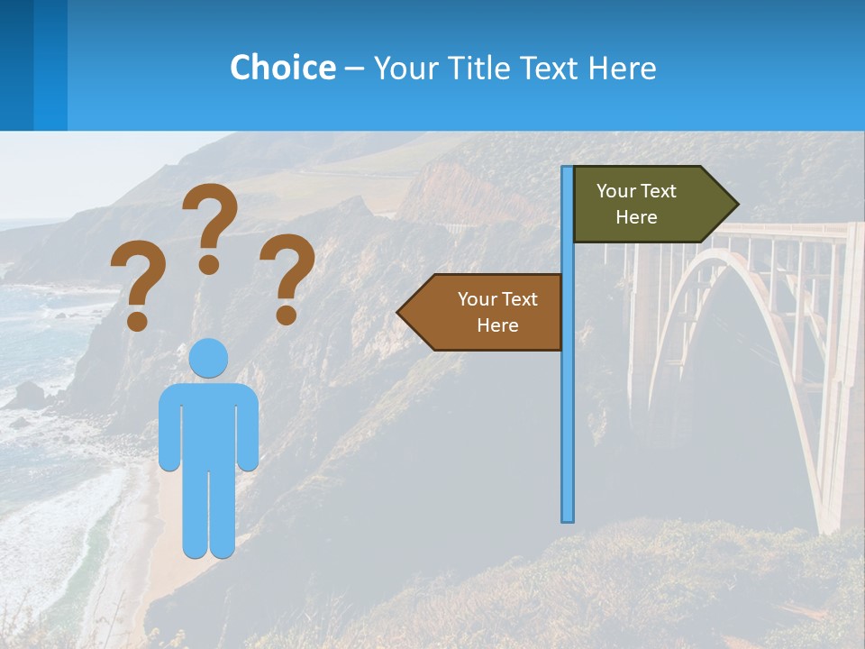 A Bridge Over A Body Of Water With Mountains In The Background PowerPoint Template