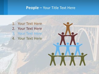 A Bridge Over A Body Of Water With Mountains In The Background PowerPoint Template