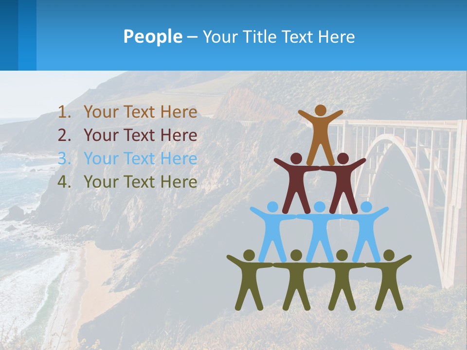 A Bridge Over A Body Of Water With Mountains In The Background PowerPoint Template