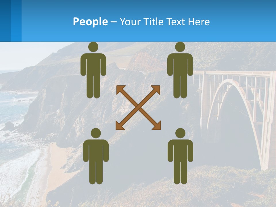 A Bridge Over A Body Of Water With Mountains In The Background PowerPoint Template