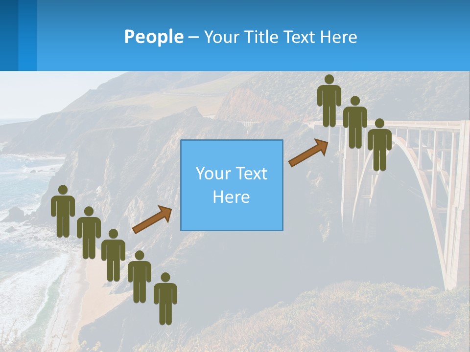 A Bridge Over A Body Of Water With Mountains In The Background PowerPoint Template