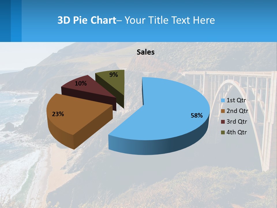 A Bridge Over A Body Of Water With Mountains In The Background PowerPoint Template