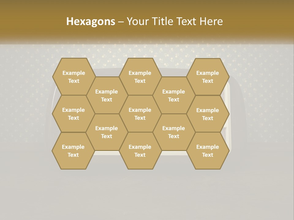 An Old Fashioned Radio Sitting On A Table PowerPoint Template