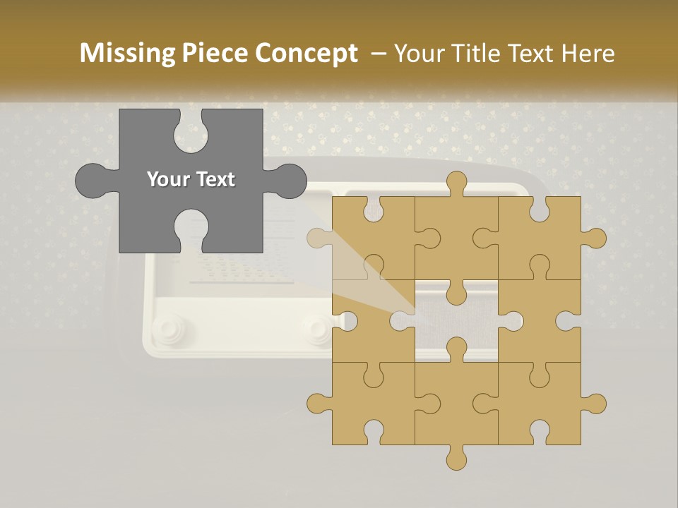 An Old Fashioned Radio Sitting On A Table PowerPoint Template