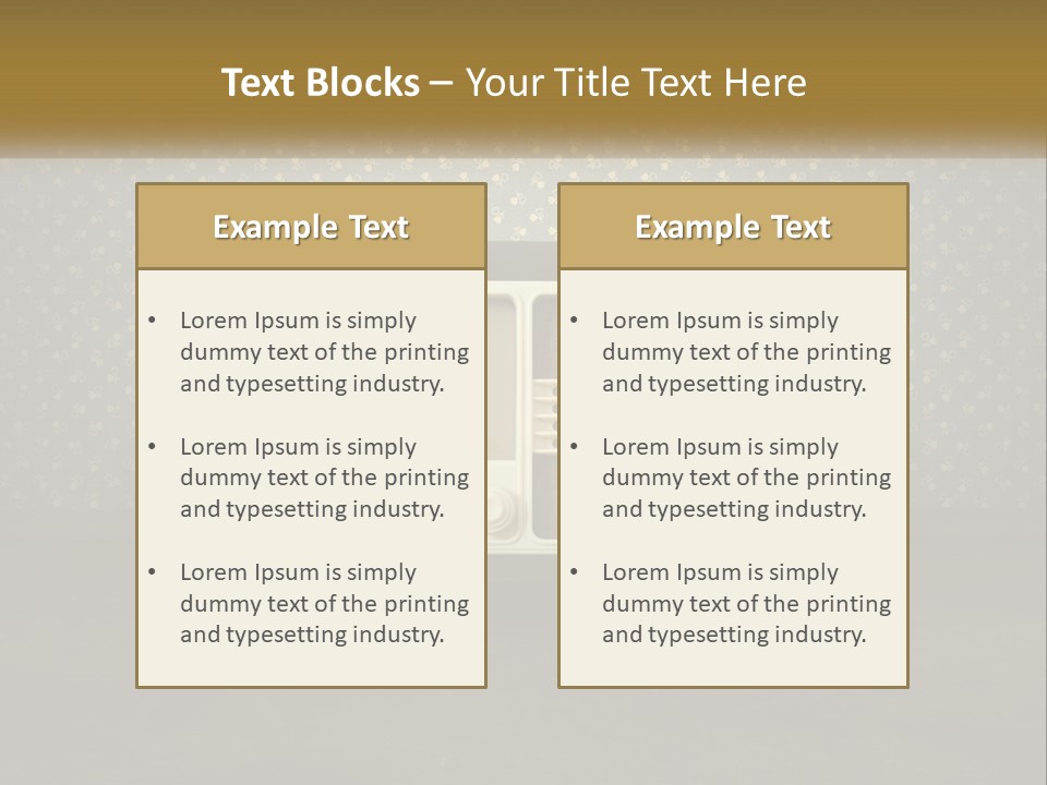 An Old Fashioned Radio Sitting On A Table PowerPoint Template