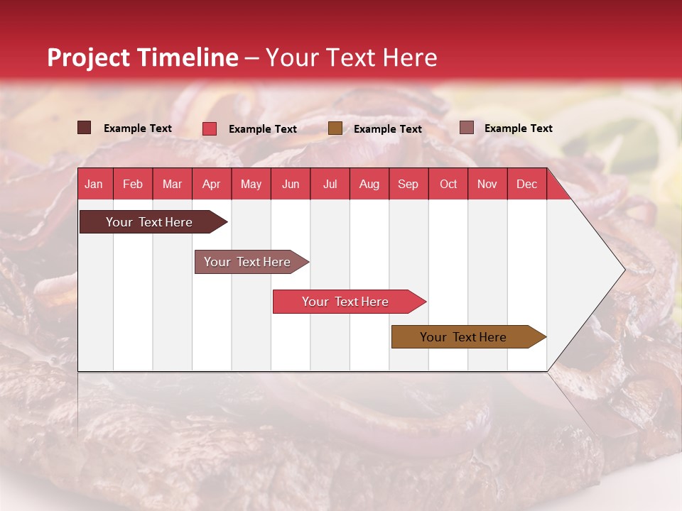 A Plate Of Food With Meat And Vegetables On It PowerPoint Template
