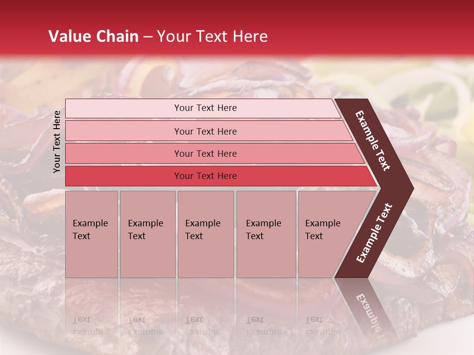 A Plate Of Food With Meat And Vegetables On It PowerPoint Template