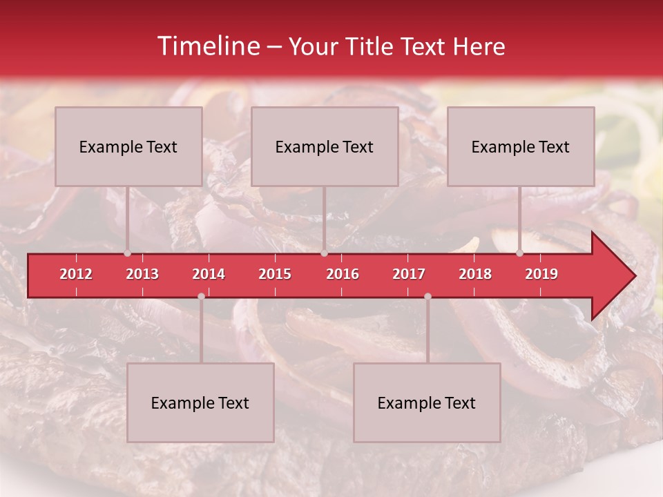 A Plate Of Food With Meat And Vegetables On It PowerPoint Template