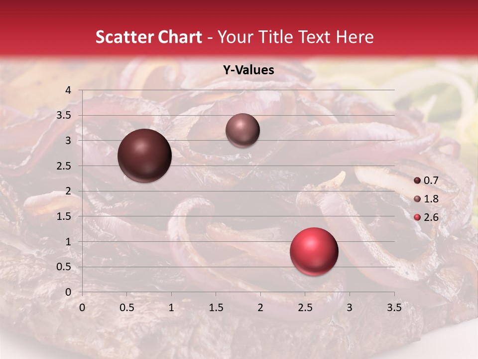 A Plate Of Food With Meat And Vegetables On It PowerPoint Template