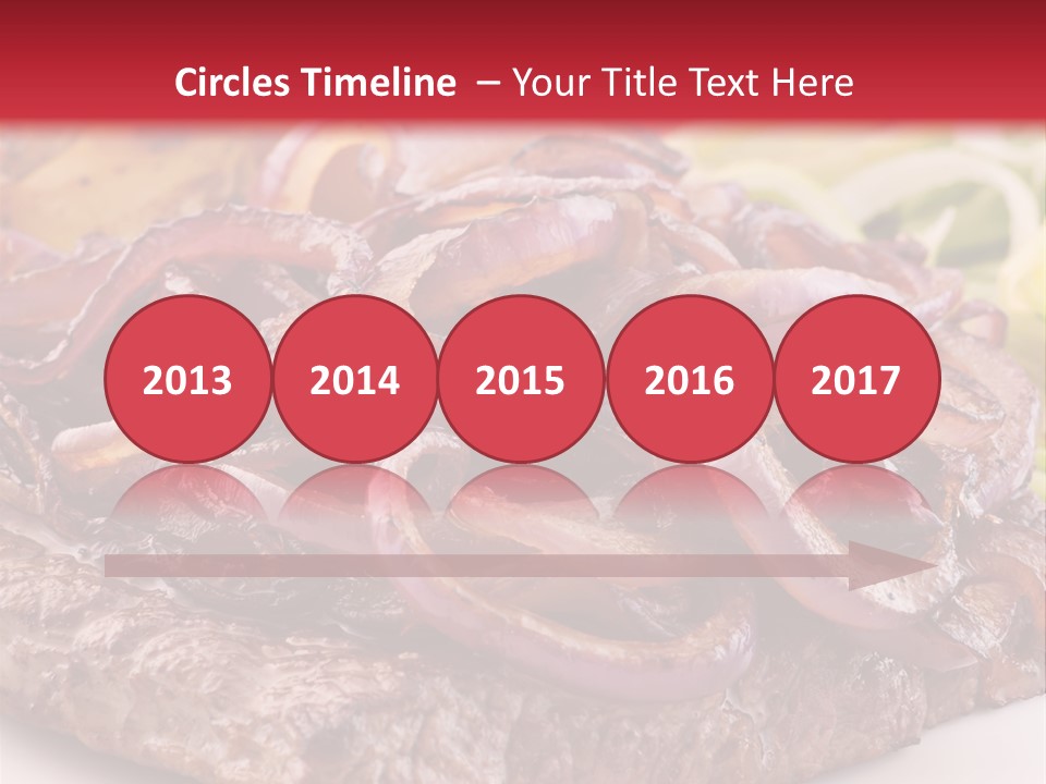 A Plate Of Food With Meat And Vegetables On It PowerPoint Template