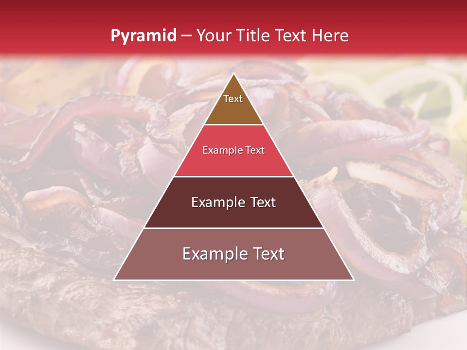 A Plate Of Food With Meat And Vegetables On It PowerPoint Template