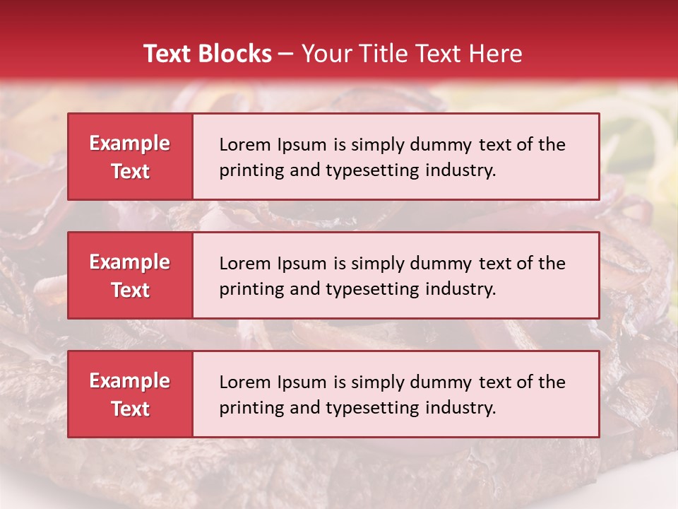 A Plate Of Food With Meat And Vegetables On It PowerPoint Template