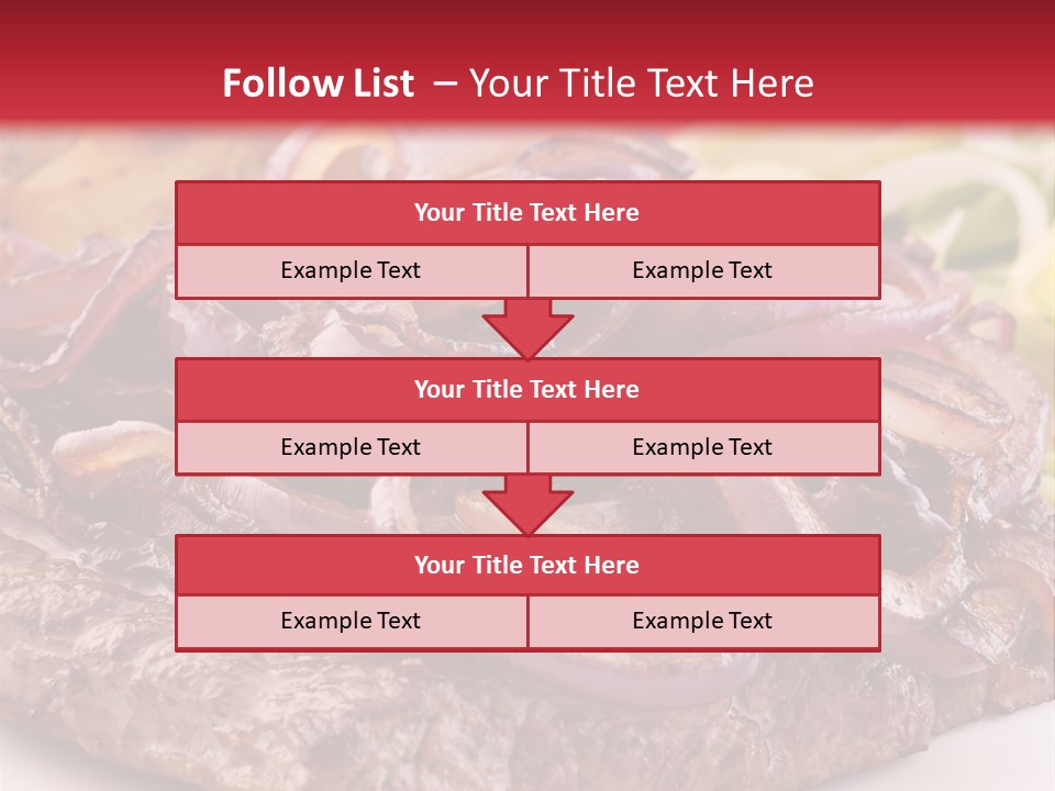 A Plate Of Food With Meat And Vegetables On It PowerPoint Template