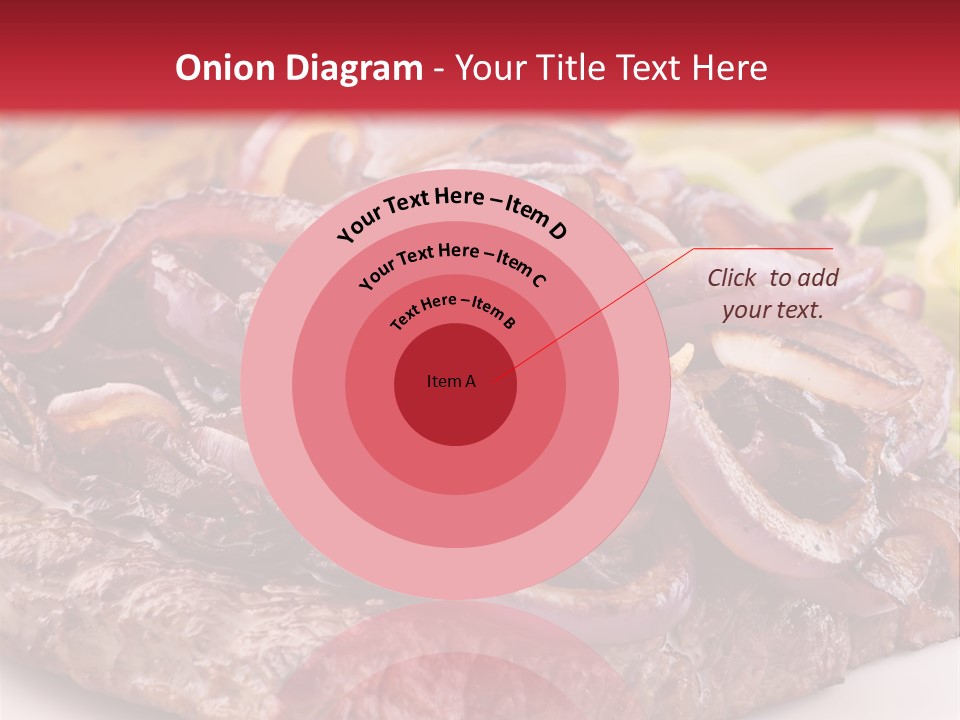 A Plate Of Food With Meat And Vegetables On It PowerPoint Template