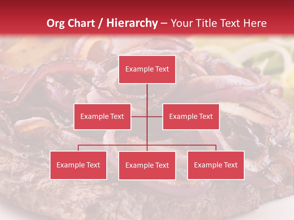 A Plate Of Food With Meat And Vegetables On It PowerPoint Template