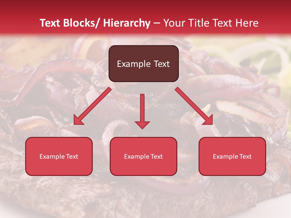 A Plate Of Food With Meat And Vegetables On It PowerPoint Template
