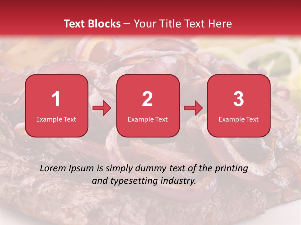 A Plate Of Food With Meat And Vegetables On It PowerPoint Template