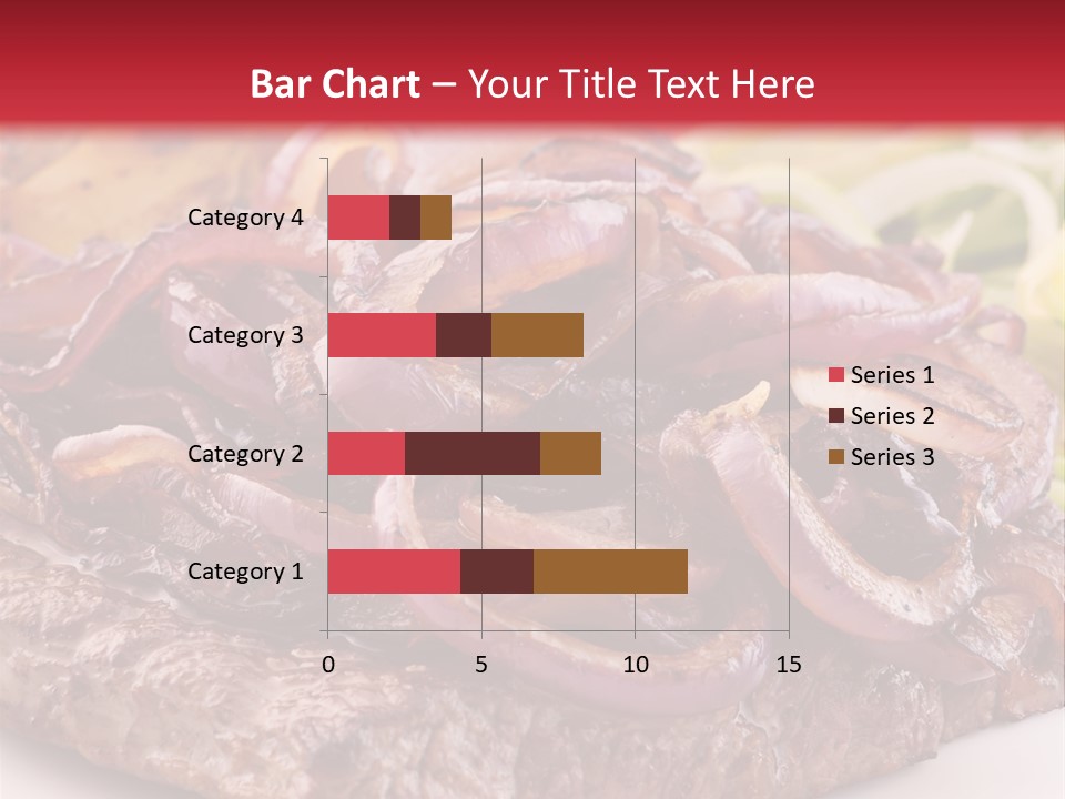 A Plate Of Food With Meat And Vegetables On It PowerPoint Template
