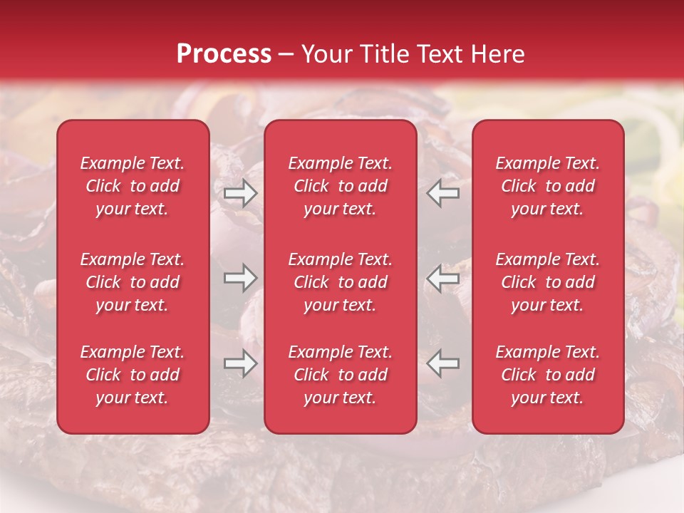 A Plate Of Food With Meat And Vegetables On It PowerPoint Template